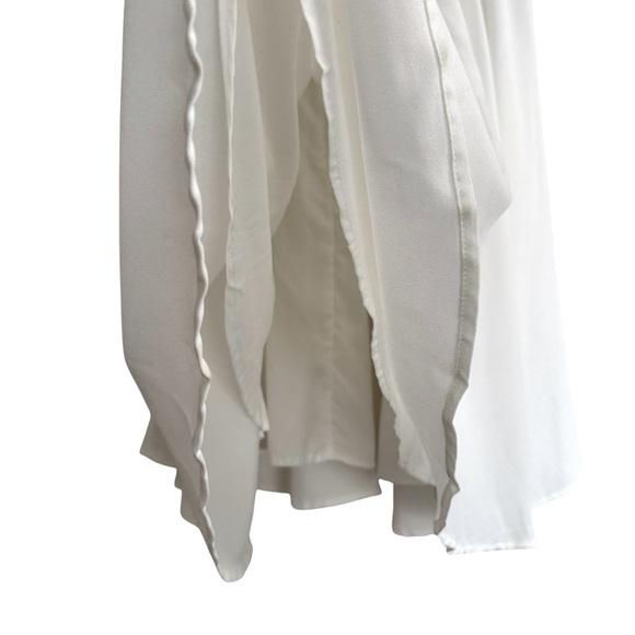 SHEIN White Circle Full Skirt Lined size M - Picture 3 of 8